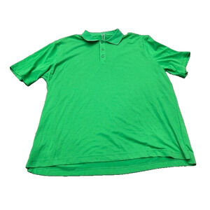 Outdoor Voices Mens Birdie Polo Shirt Short Sleeve Golf Preppy Green Size XL